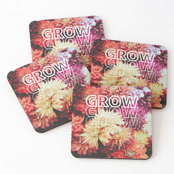 Item preview, GROW (above) - Beautiful, Dreamy, Warm Color Flowers, Fall Vibe designed and sold by AliceSLee.