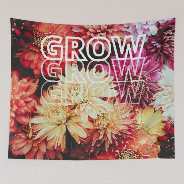 Item preview, GROW (above) - Beautiful, Dreamy, Warm Color Flowers, Fall Vibe designed and sold by AliceSLee.