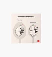 Bear's Guide to Spooning Art Board