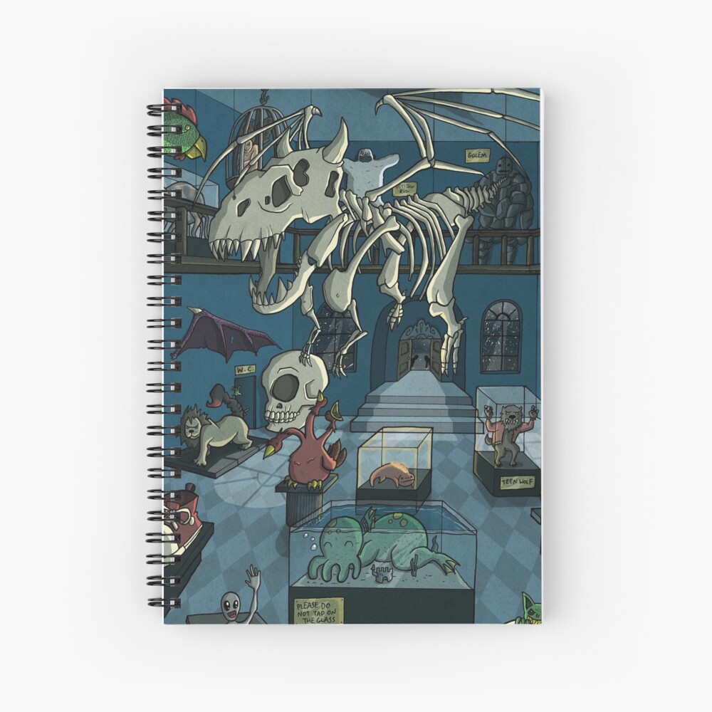 Monster Museum Spiral Notebook