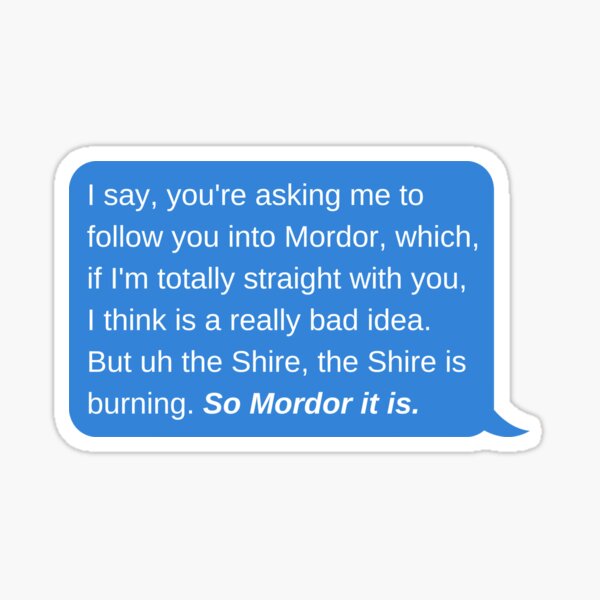 Chat Message with Eddie Munson Quote in Stranger Things Sticker