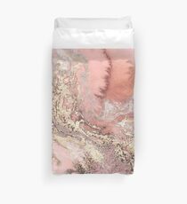 Rose Gold Marble Duvet Cover