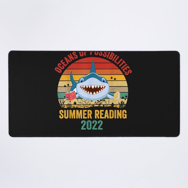 Item preview, national reading day Summer Reading 2022 Tshirt Vintage Retro Teacher Shark Book designed and sold by Nena12312.
