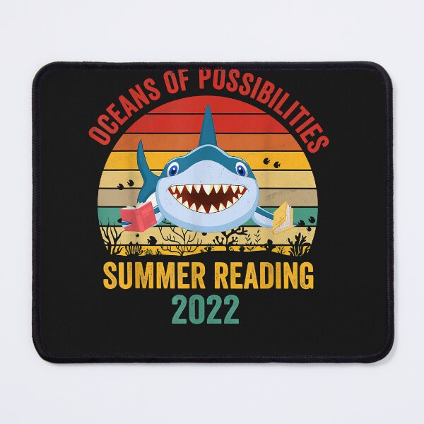 Item preview, national reading day Summer Reading 2022 Tshirt Vintage Retro Teacher Shark Book designed and sold by Nena12312.