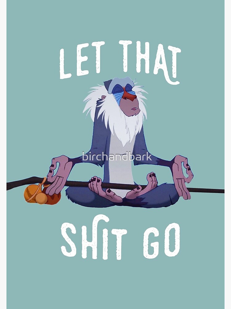 Let That Shit Go Funny Yoga Spiral Notebook - Ruled Line – Sweet