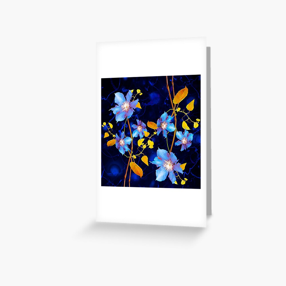 clématites/clematis Greeting Card