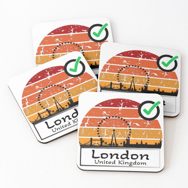 Item preview, Great Brittain London Skyline silhouette vintage designed and sold by WhereIsTravis.