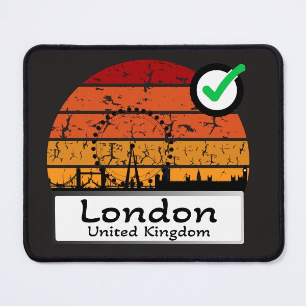 Item preview, Great Brittain London Skyline silhouette vintage designed and sold by WhereIsTravis.