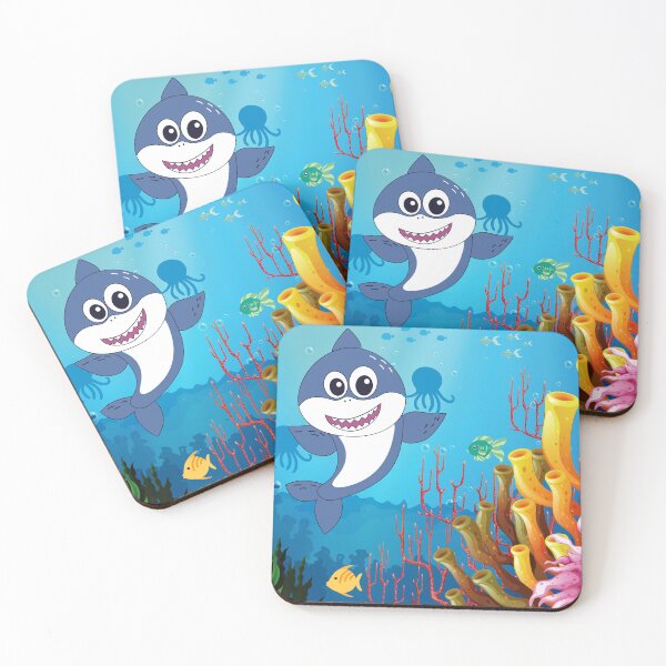 Item preview, happy shark in reef designed and sold by huape.