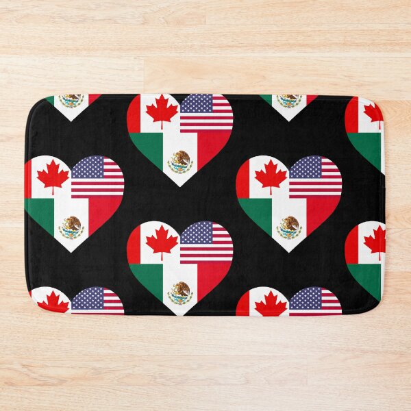 Item preview, Canada USA Mexico love heart designed and sold by Rustic Valley Studio.