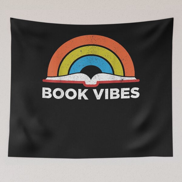 Item preview, national reading day Vintage Retro Book Vibes Rainbow Gift for Reading Lovers designed and sold by Nena12312.