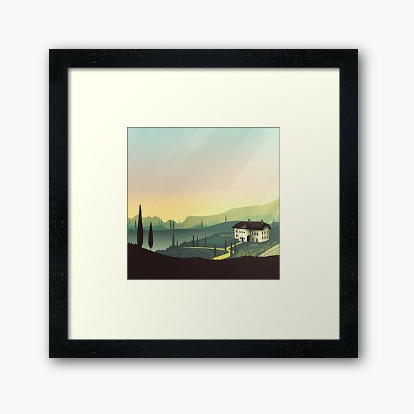 Tuscany Fairytale Gerahmter Kunstdruck