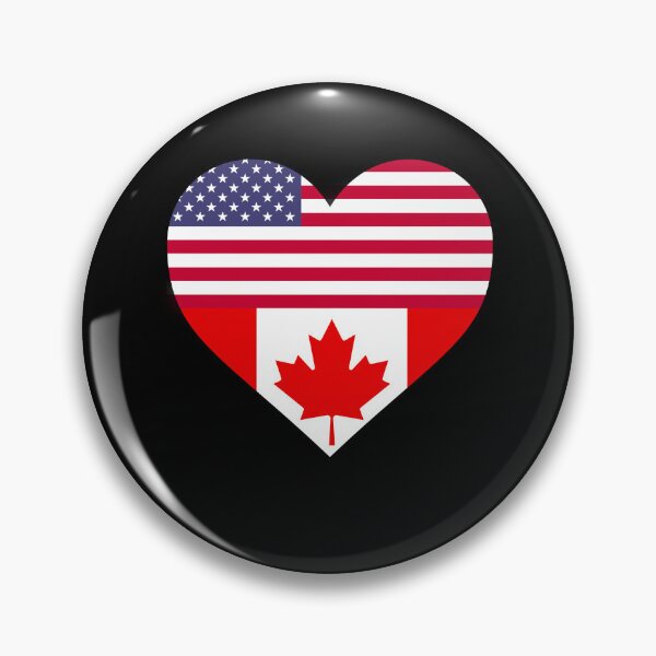 Item preview, Canada USA Flag designed and sold by Rustic Valley Studio.