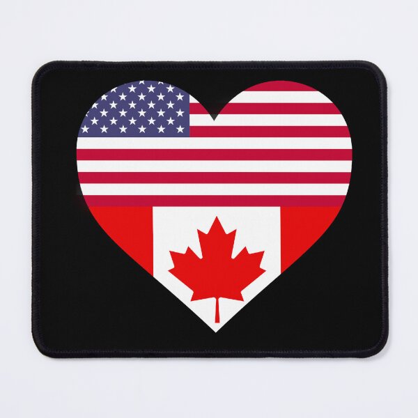 Item preview, Canada USA Flag designed and sold by Rustic Valley Studio.