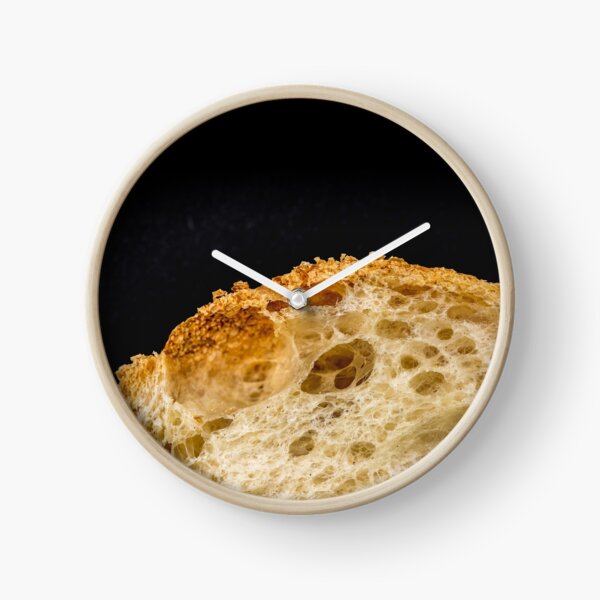 fluffy white bread Clock