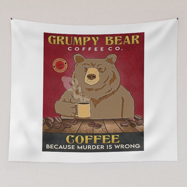 Item preview, Bear Coffee Grumpy Bear Coffee designed and sold by JakeGoodwin.