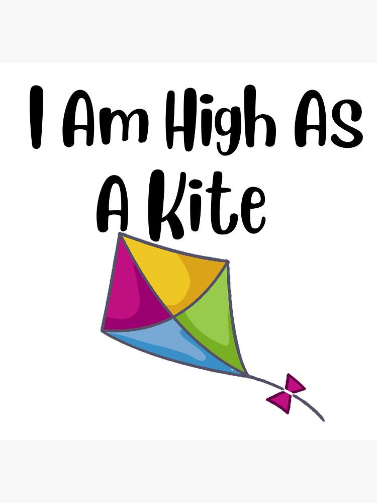 "High as a kite" Sticker for Sale by Lilallcreation Redbubble