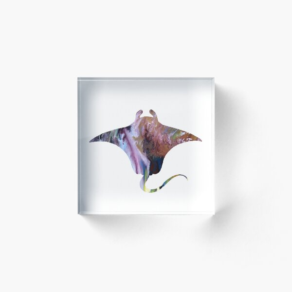 Manta ray Acrylic Block