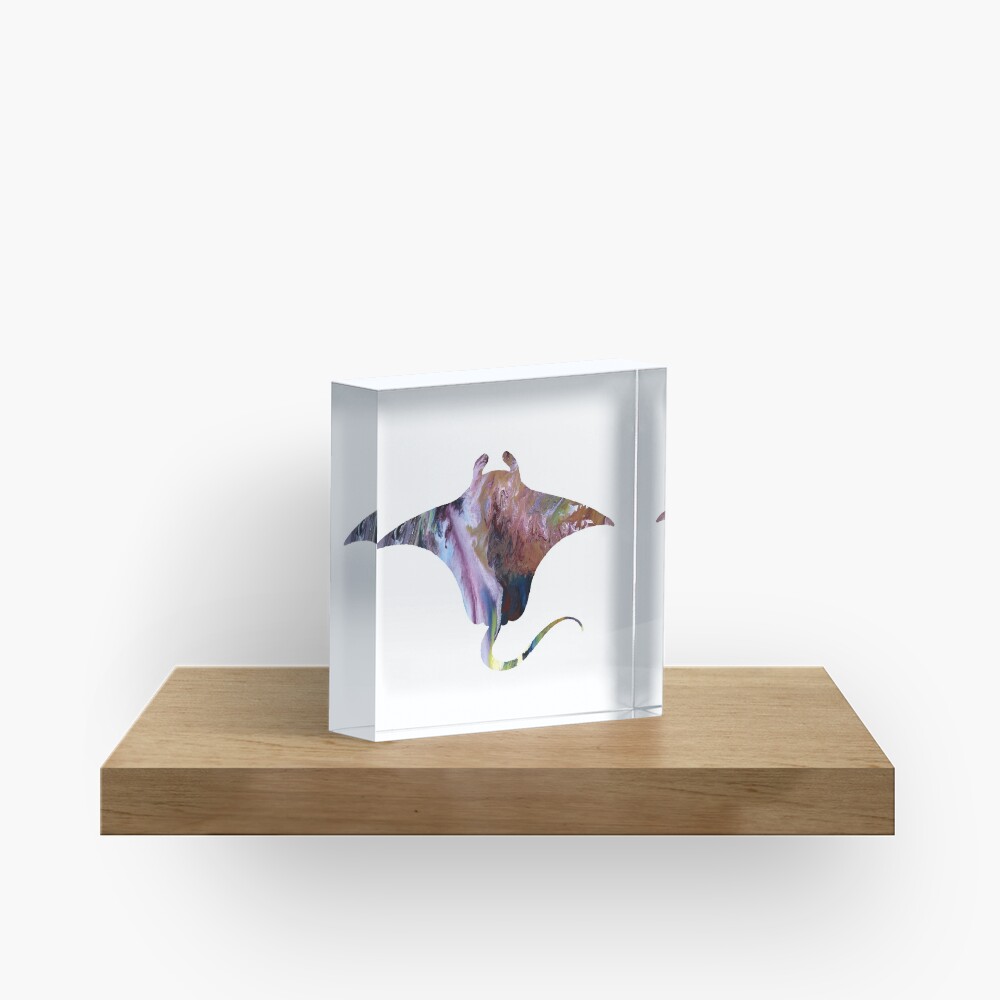 Manta ray Acrylic Block