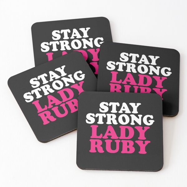 Item preview, Lady ruby Stay Strong Tshirt designed and sold by Scotmurphy.