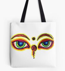 Buddha eyes Tote Bag