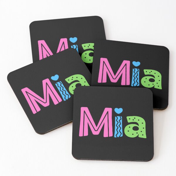 Item preview, Mia Personalized Name Mia designed and sold by Meaningfully.