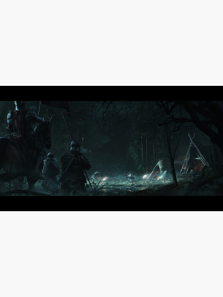 Aperçu 3 sur 3. Poster avec l'œuvre The Witch créée et vendue par Jouandeau.
