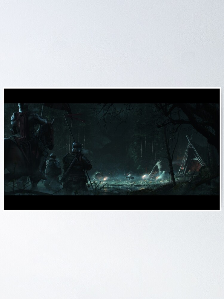 Aperçu 1 sur 3. Poster avec l'œuvre The Witch créée et vendue par Jouandeau.