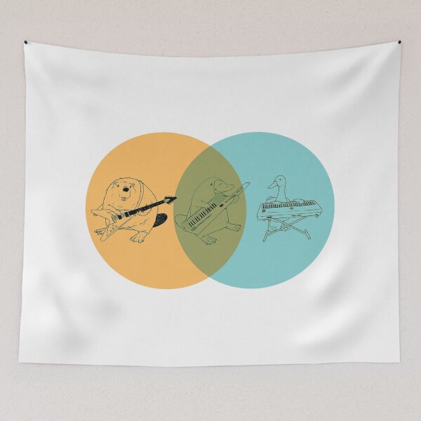 Item preview, Keytar Platypus Venn Diagram - OGB designed and sold by GuyBlank.