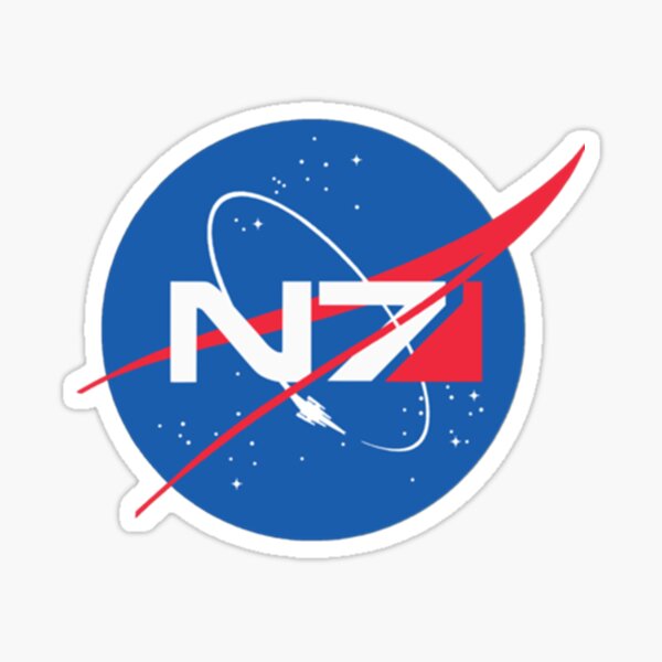Vista previa del artículo con la obra «N7 NASA Mass Effect Activo», diseñado y vendido por BlazingUpShop.