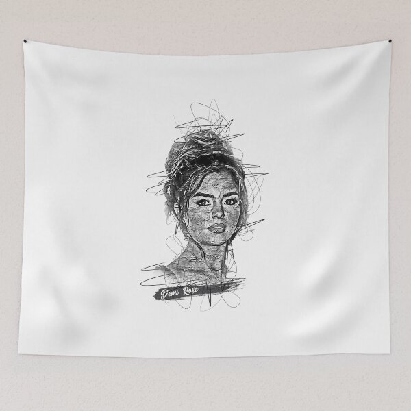 Item preview, Demi Rose, Demi Rose Abstract Sketch Art designed and sold by graphic-genie.
