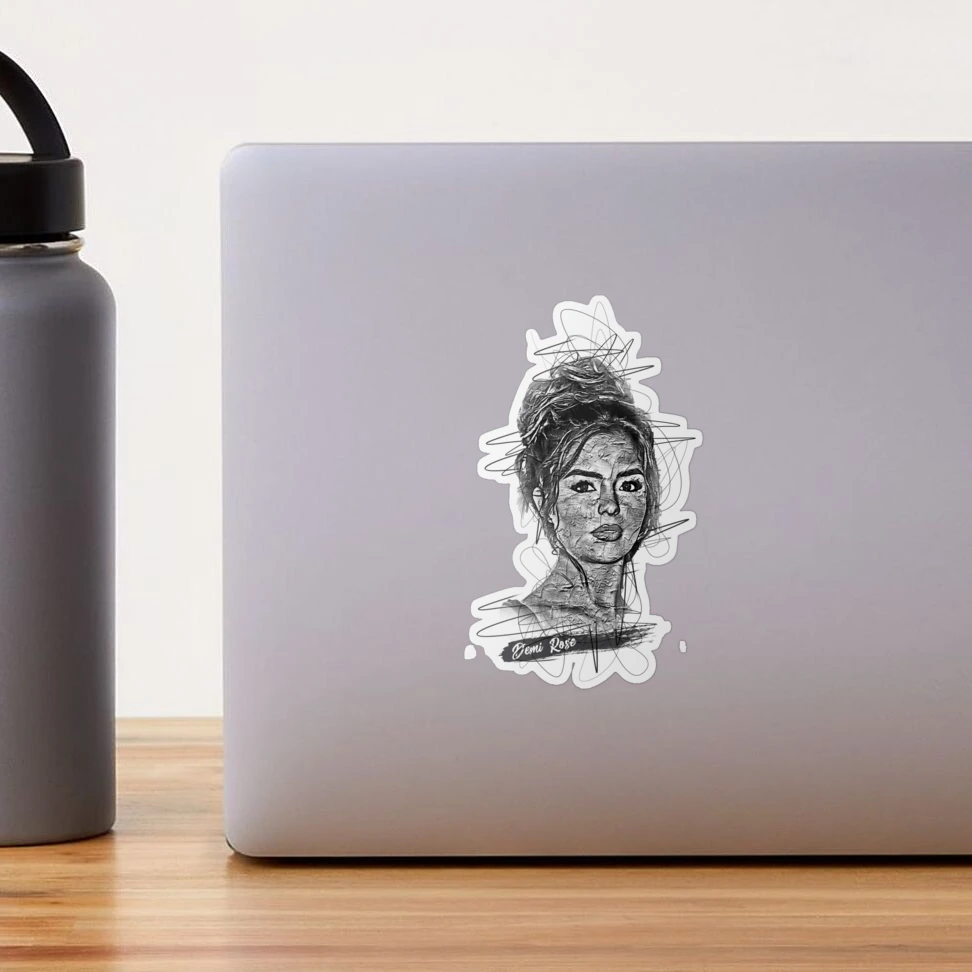 Demi Rose, Demi Rose Abstract Sketch Art Sticker for Sale by graphic-genie  | Redbubble