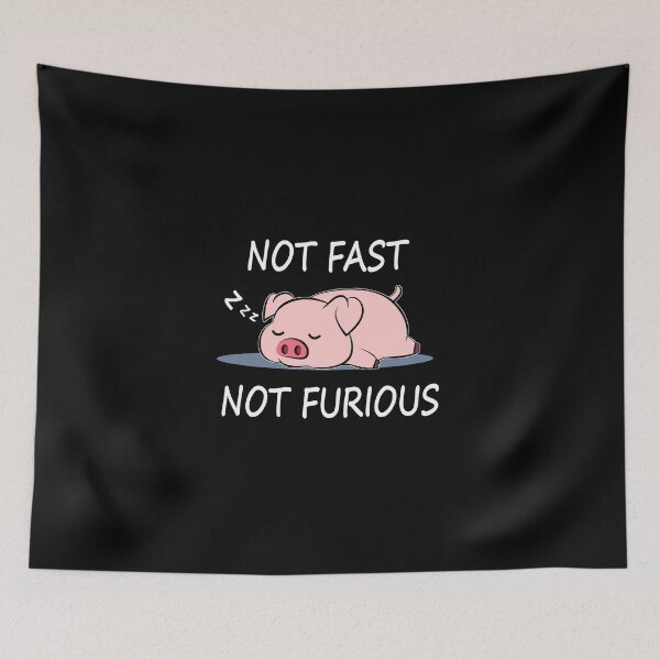 Item preview, Pig- Not fast Not Furious, Pigs Lover designed and sold by HolliuxGift.