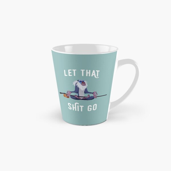 Let That Shit Go, Yoga Coffee Mug, Dog Mug, Yoga Gifts, Spiritual