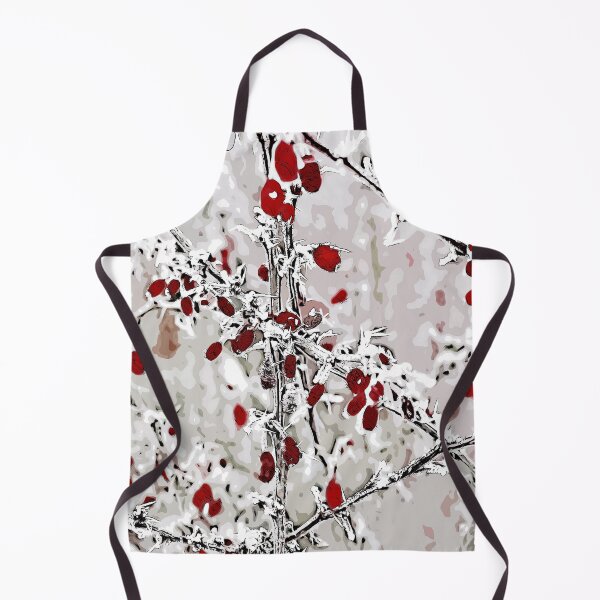 Artikelvorschau, Winterlandschaft, rote Beeren im Schnee, Farbdruck entworfen und verkauft von artdragongift 15.