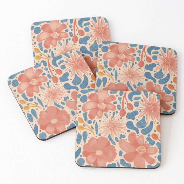 Item preview, Red and Blue flower garden designed and sold by Veata.