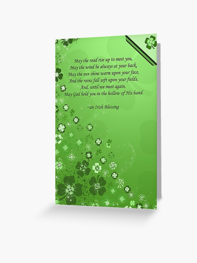 An Irish Blessing Greeting Card for Sale by Maria Dryfhout