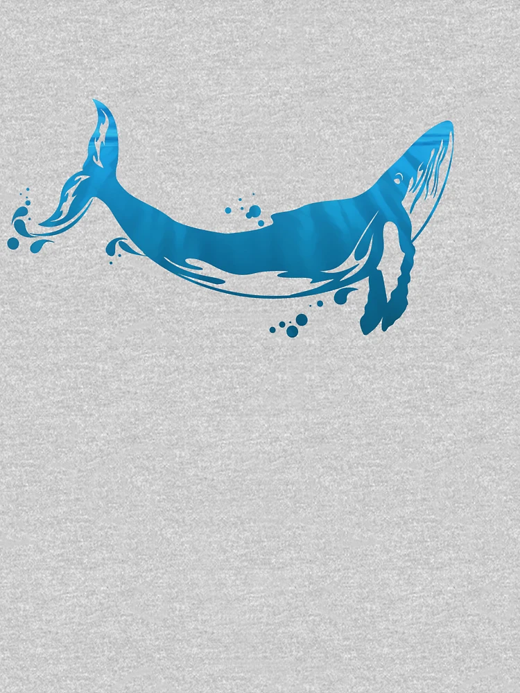 Humpback Whale and Little Fish T Shirts, 60% Cotton, for Men 