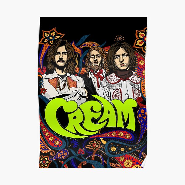 Bande de crème, Clapton, pas de fond Poster