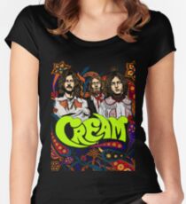 Cream Band, Clapton, no background Women's Fitted Scoop T-Shirt