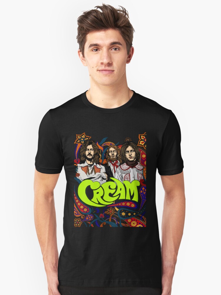 cream t shirt band