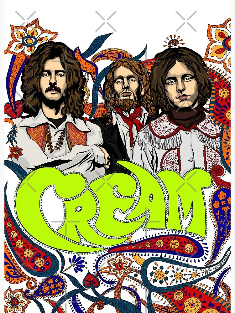 kardinal ansvar digtere Cream Band, Clapton, no background" Art Board Print by helenacooper |  Redbubble