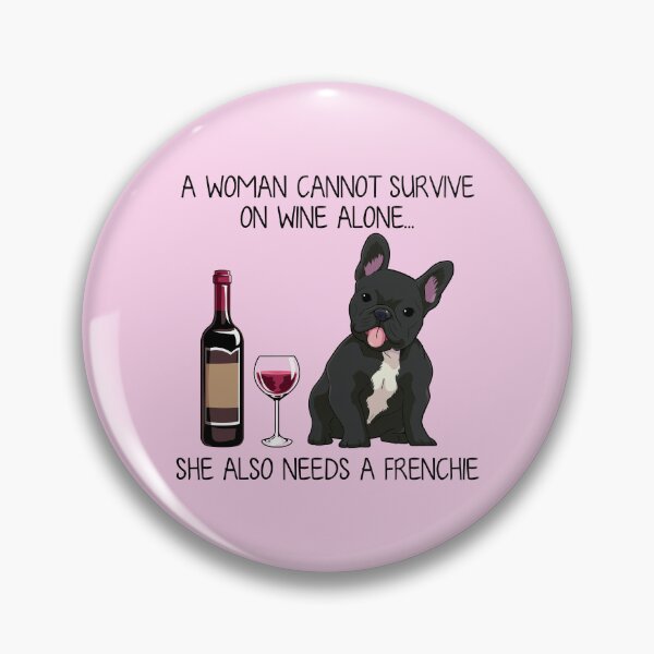 Item preview, Frenchie y vino Regalo divertido para mamá perro designed and sold by TeeDoozy.