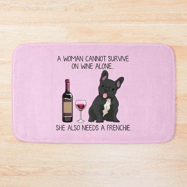 Item preview, Frenchie y vino Regalo divertido para mamá perro designed and sold by TeeDoozy.