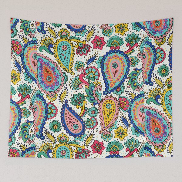 Item preview, Colorful Paisley Abstract Groovy designed and sold by Nzgiftsandmore.
