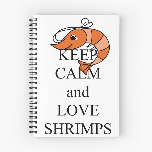 Item preview, Keep calm and love shrimps designed and sold by rainbowcho.