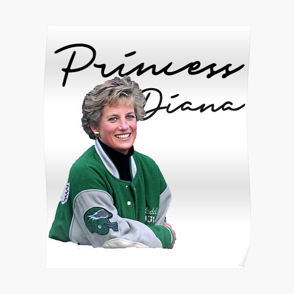 THE VINTAGE PRINCESS DIANA LONDON LOVES THE JAWN AND PHILLY EAGLES STICKER  AND SHIRT T-Shirt