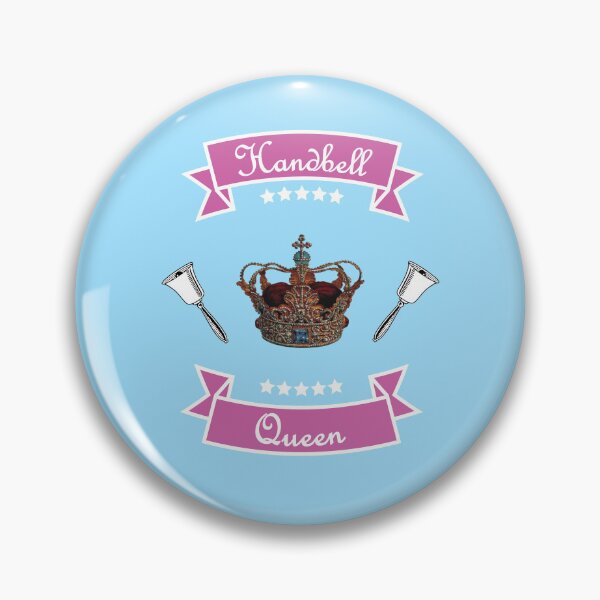 Item preview, Handbell Queen Pink on Blue designed and sold by SubtleSplit.