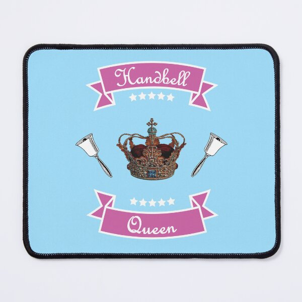 Item preview, Handbell Queen Pink on Blue designed and sold by SubtleSplit.