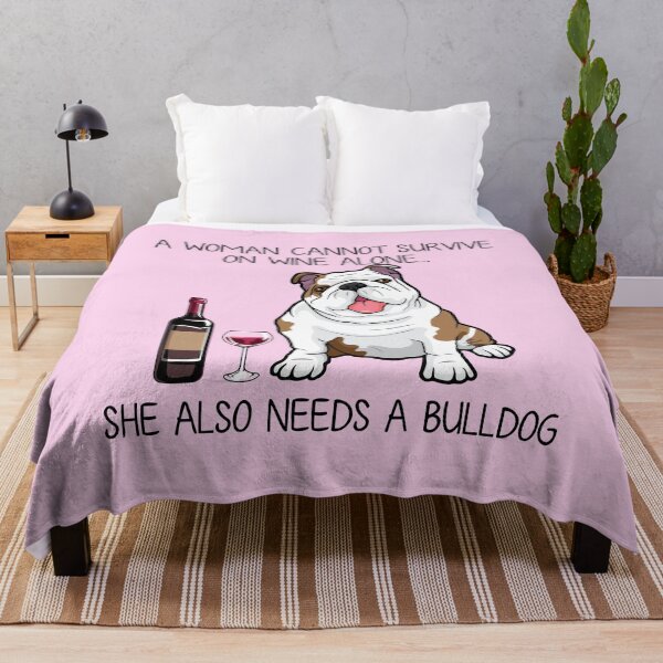 Item preview, Bulldog and wine Funny gift for dog mom designed and sold by TeeDoozy.
